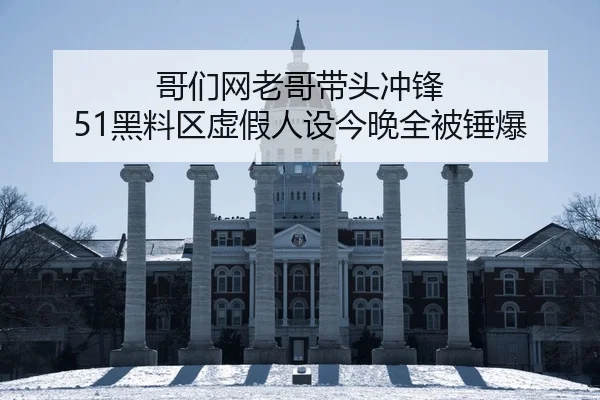 哥们网老哥带头冲锋 51黑料区虚假人设今晚全被锤爆
